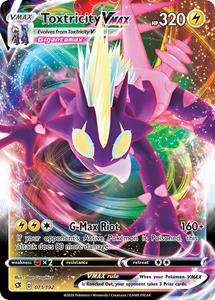 Pokémon >>Toxtricity VMAX Full Art - 071/192 //  kaart (Rebel Clash)