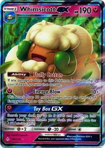 Pokémon Whimsicott GX - 140/214 //  kaart (Unbroken Bonds)