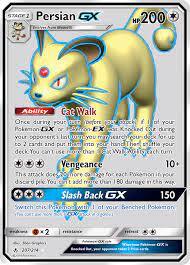 Pokémon Persian Full Art GX - 207/214 //  kaart (Unbroken Bonds)