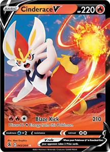 Pokémon Cinderace V - 043/264 //  kaart (Fusion Strike)