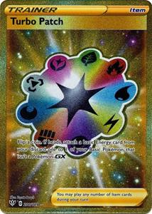 Pokémon Turbo Patch (Gold Secret Rare) - 200/189 //  kaart (Darkness Ablaze)