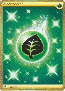 Pokémon Grass Energy - 283/264 [Gold Secret Rare] //  kaart (Fusion Strike)