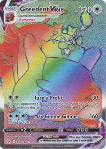 Pokémon Greedent VMAX - 272/264 [Hyper Rare] //  kaart (Fusion Strike)