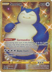 Pokémon Snorlax- 224/198 [Gold Secret Rare] //  kaart (Chilling Reign)