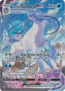 Pokémon Ice Rider Calyrex VMAX -  203/198 [Alternate Art Secret Rare] //  kaart (Chilling Reign)