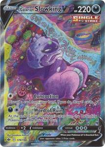 Pokémon Galarian Slowking V - 179/198 [Alternate Art Ultra Rare] //  kaart (Chilling Reign)