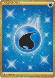 Pokémon Water Energy- 231/198 [Gold Secret Rare] //  kaart (Chilling Reign)
