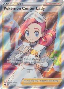 Pokémon Pokemon Center Lady - 185/185 [Full Art Ultra Rare] //  kaart (Vivid Voltage)