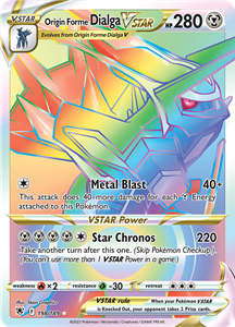 Pokémon Origin Forme Dialga VSTAR - 198/189 - Hyper Rare //  kaart (Astral Radiance)