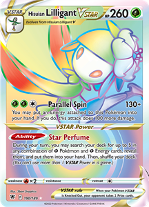 Pokémon Hisuian Lilligant VSTAR - 190/189 - Hyper Rare //  kaart (Astral Radiance)
