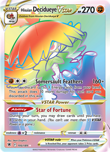 Pokémon Hisuian Decidueye VSTAR - 195/189 - Hyper Rare //  kaart (Astral Radiance)