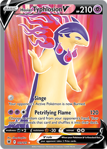 Pokémon Hisuian Typhlosion V - 169/189 - Full Art Ultra Rare //  kaart (Astral Radiance)