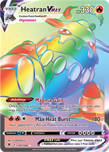 Pokémon Heatran VMAX - 191/189 - Hyper Rare //  kaart (Astral Radiance)