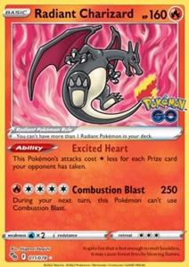 Pokémon Radiant Charizard - 011/078 - Radiant Rare  //  kaart ( GO)