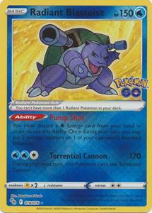 Pokémon Radiant Blastoise - 018/078 - Radiant Rare //  kaart ( GO)