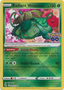 Pokémon Radiant Venusaur - 004/078 - Radiant Rare //  kaart ( GO)