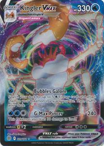 Pokémon Kingler VMAX - 029/172 - Ultra Rare //  kaart (Brilliant Stars)