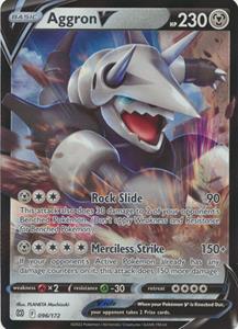 Pokémon Aggron V - 096/172 - Ultra Rare //  kaart (Brilliant Stars)