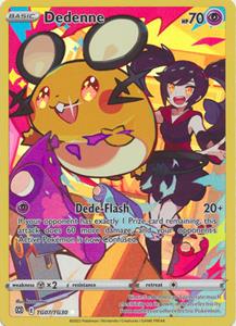 Pokémon Dedenne - TG07/TG30 - Holo Rare //  kaart (Brilliant Stars)