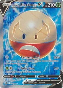 Pokémon Hisuian Electrode V - 172/196 - Ultra Rare /  kaart (Lost Origin)