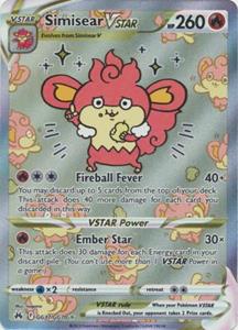 Pokémon Simisear VSTAR - GG37/GG70  -Ultra Rare /  kaart (Crown Zenith)