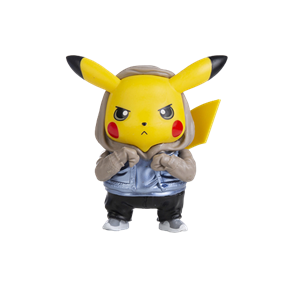 Pokémon Pikachu Emoji Actiefiguren - Rebellious Pikachu - 10cm