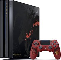 Sony PlayStation 4 pro (1 TB) [Monster Hunter: World Edition incl. draadloze controller, zonder spel] zwart - refurbished