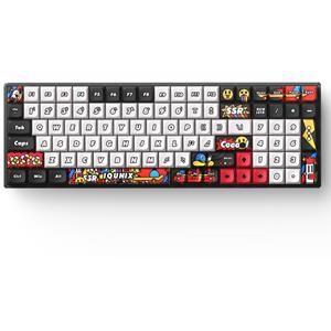 Iqunix F97 Graffiti Diary Wireless Mechanical Keyboard gaming toetsenbord RGB leds, 96%, Hot-swappable, PBT, 2.4GHz | Bluetooth 5.1 | USB-C