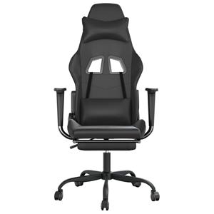 Bonnevie - Gaming-Stuhl mit Fußstütze Schwarz Kunstleder vidaXL373862