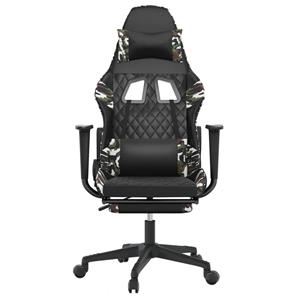 Bonnevie - Gaming-Stuhl mit Fußstütze Schwarz und Tarnfarben Kunstleder vidaXL967516