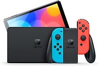 Nintendo Switch OLED 64GB [incl. controller roodblauw] zwart - refurbished