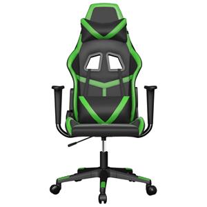 Bonnevie - Gaming-Stuhl mit Massagefunktion Schwarz und Grün Kunstleder vidaXL38374
