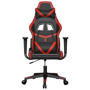 Bonnevie - Gaming-Stuhl mit Massagefunktion Schwarz und Rot Kunstleder vidaXL67587