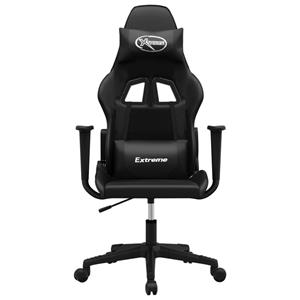 Bonnevie - Gaming-Stuhl mit Massagefunktion Schwarz Kunstleder vidaXL40538