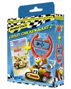 mindscape Crazy Chicken Kart 2 Bundle (Includes Steering Wheel) (Code in a Box) - Nintendo Switch - Rennspiel - PEGI 3