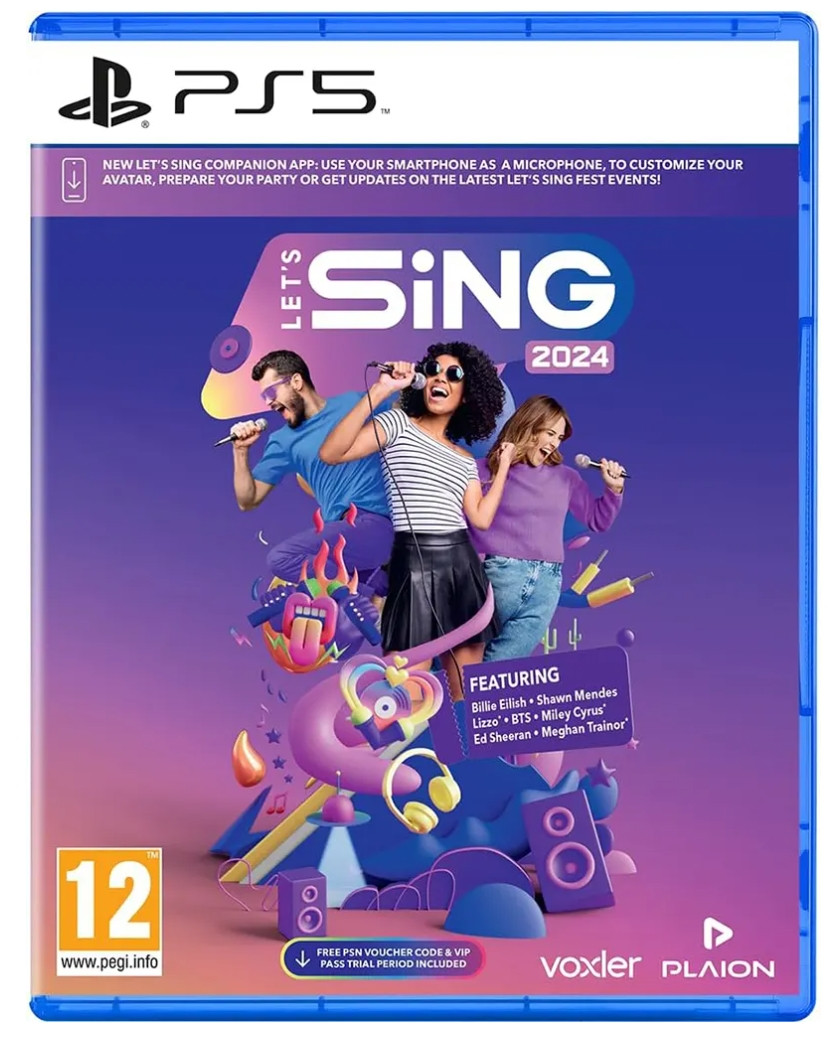 plaion Let's Sing 2024 - Sony PlayStation 5 - Musik - PEGI 12