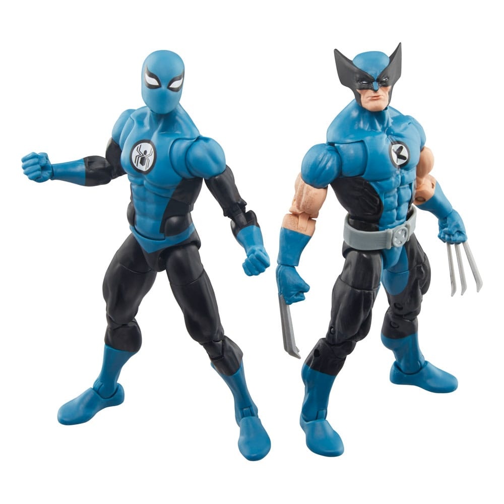 Hasbro Marvel Legends Series Wolverine and Spider-Man, Fantastic Four Comics 6  Action Figures