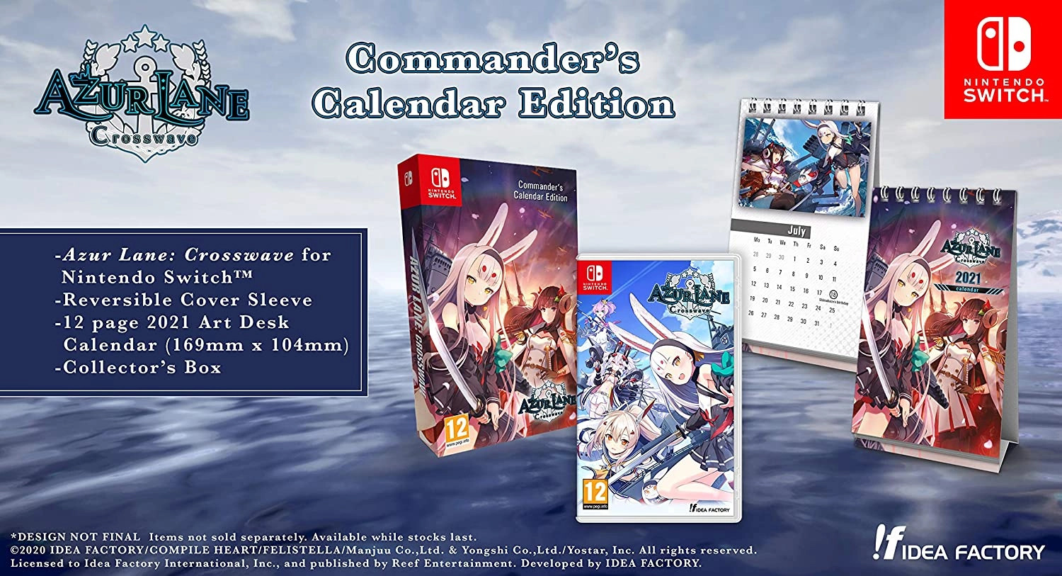 ideafactory Azur Lane: Crosswave - Commanders Calendar Edition - Nintendo Switch - Action - PEGI 12