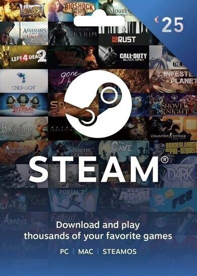 Valve What is Steam Wallet Gift Card 25 EUR?