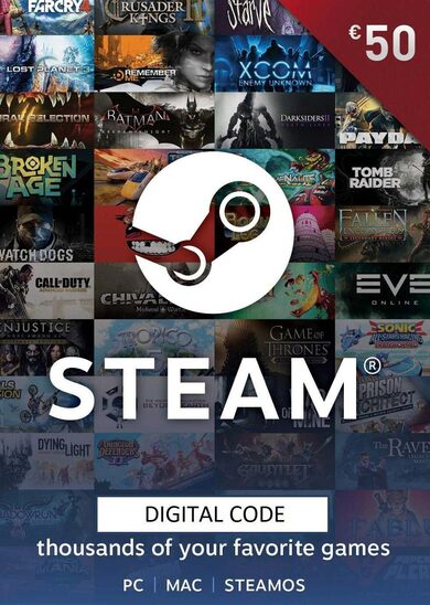 Valve Steam Gift Card 50 EUR
