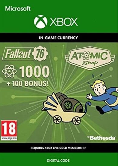 Bethesda Softworks Fallout 76: 1000 (+100 Bonus) Atoms
