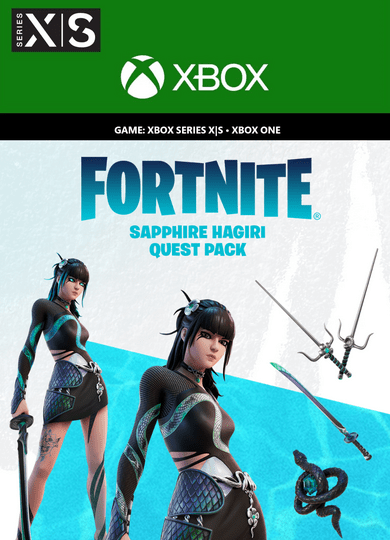 Epic Games Fortnite - Sapphire Hagiri Quest Pack + 1500 V-Bucks Challenge XBOX LIVE Key