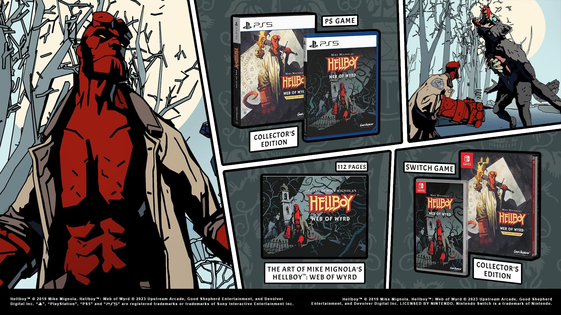 goodshepherdentertainment Hellboy: Web of Wyrd (Collector's Edition) - Sony PlayStation 5 - Action/Abenteuer - PEGI 12