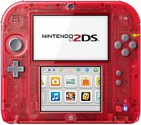 Nintendo 2DS transparant rood - refurbished