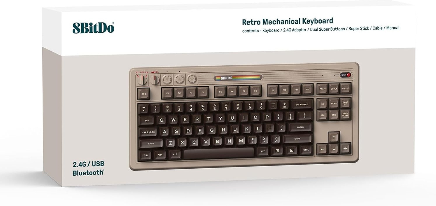 8BitDo Retro Mechanical Keyboard C64 Edition - Tastaturen - Englisch - UK