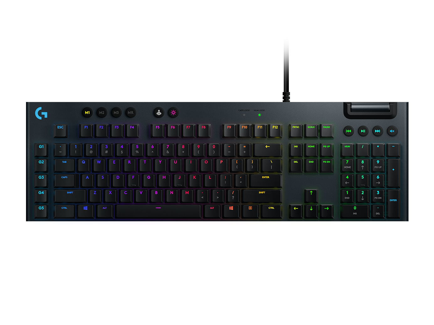 Logitech G G815 LIGHTSYNC RGB Mechanical Gaming Keyboard - Zwart Deutsch (Qwertz) Klikken