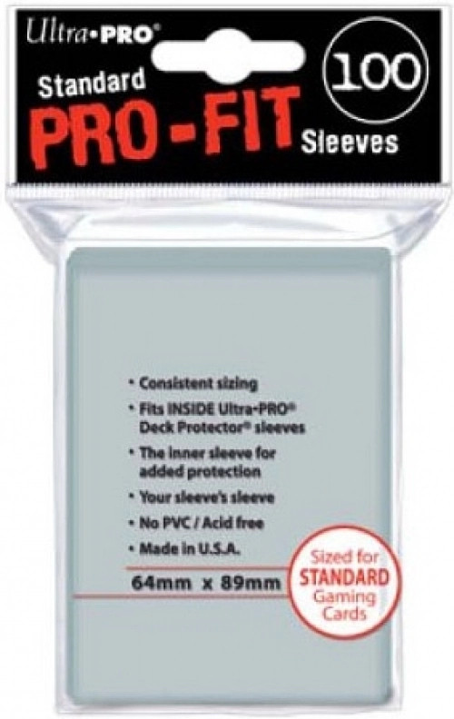 Ultra Pro  Pro Fit Inner Sleeves Transparant (100 stuks) (Standard Cards)