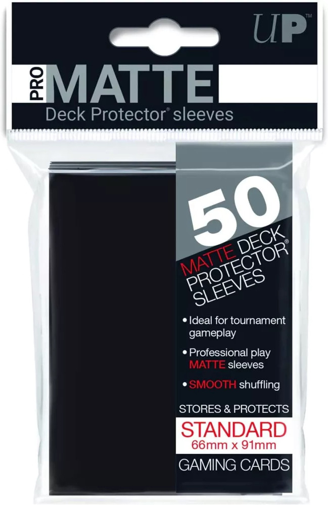 Ultra Pro  Deck Protector Sleeves Zwart (Matte) (50 stuks)