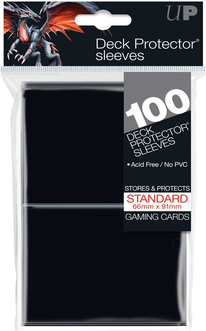 Ultra Pro  Deck Protector Sleeves Zwart (100 stuks)