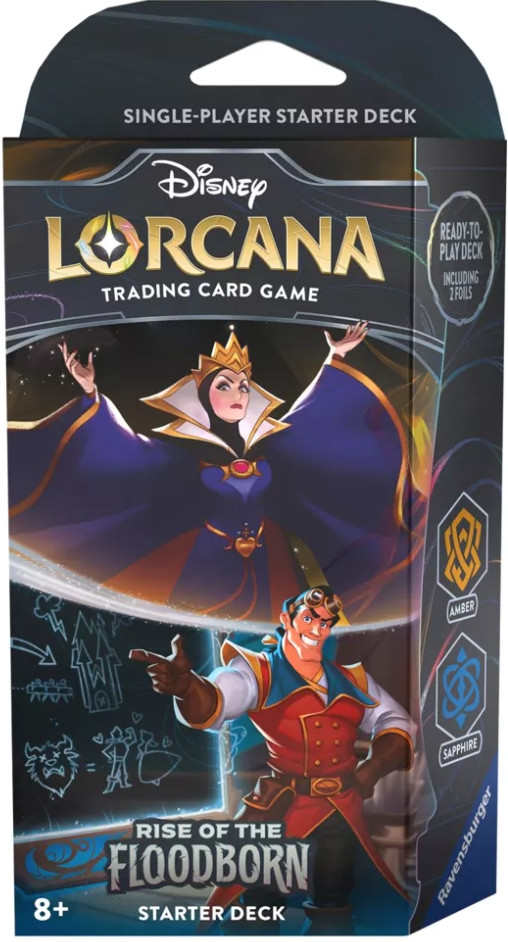 Ravensburger Disney Lorcana - Rise of the Floodborn Starter Deck - The Evil Queen & Gaston